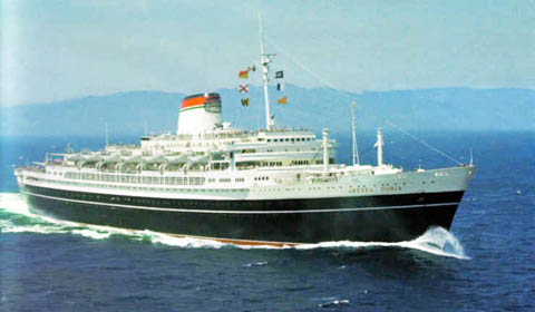 Immagine riferita a: L'Italia della rinascita: il transatlantico Andrea Doria, un nome glorioso